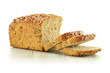 Bread isolated on white