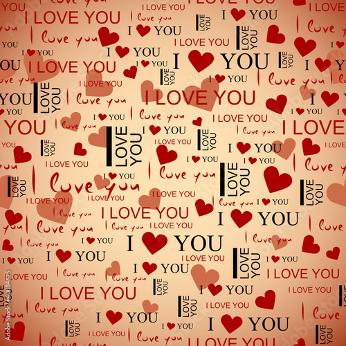 Vector: Seamless pattern love Seamless pattern love