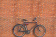 Brick wall and bicycle