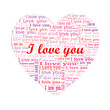 “I LOVE YOU” card (love romance friend heart valentine) “I LOVE YOU” card (love romance friend heart valentine)