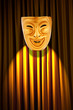 Theatre performance concept with masks