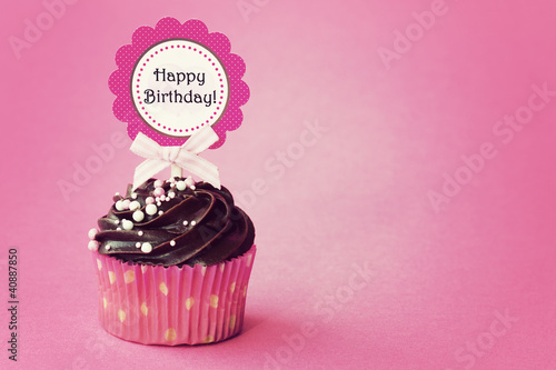Photo: Birthday cupcake Birthday cupcake