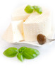 white cheese with basil white cheese with basil