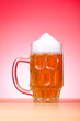 Beer glass on the table Beer glass on the table