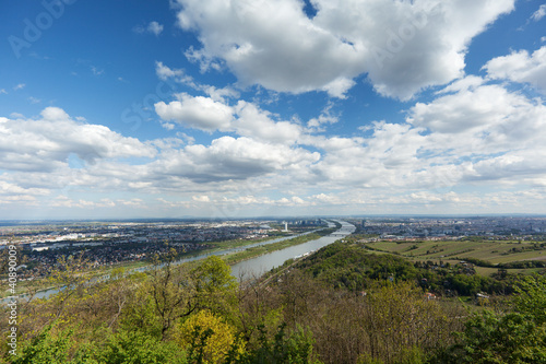 Photo: Wien, Panorama mit Donau Wien, Panorama mit Donau