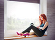 Photo: Young lonely woman Young lonely woman