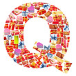 Q Letter - Alphabet made of giftboxes