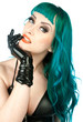 Foto: interesting looking woman portrait interesting looking woman portrait
