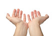 Hands open