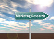 Signpost "Marketing Research"