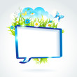 Abstract vector speech bubble