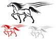 Racing stallion
