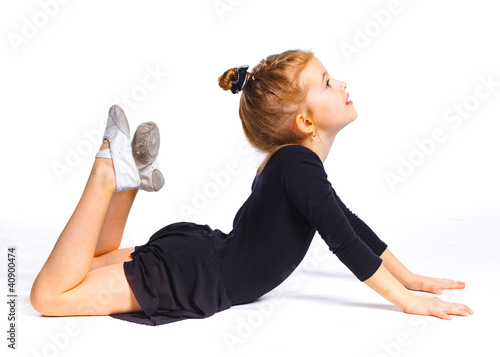 Photo: The girl the gymnast trains The girl the gymnast trains
