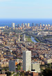 Spectacular panoramic view of the city of Barcelona Spectacular panoramic view of the city of Barcelona
