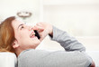 woman have joyful talk over telephone woman have joyful talk over telephone