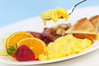 Breakfast plate with fork Breakfast plate with fork