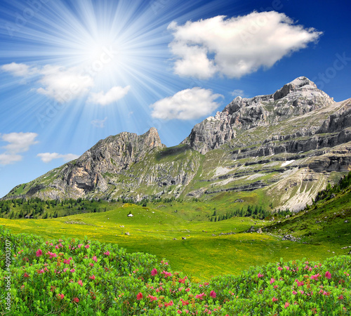 Photo: view of the mountain Brenta-Dolomites Italy view of the mountain Brenta-Dolomites Italy