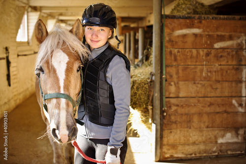 Photo: Girl with horse Girl with horse