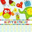 Template greeting card, vector