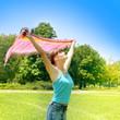 woman enjoying nature