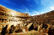 inside of Colosseum in Rome, Italy
