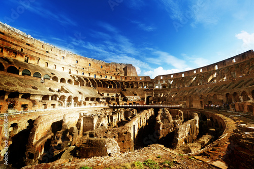 Photo: inside of Colosseum in Rome, Italy inside of Colosseum in Rome, Italy