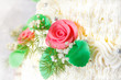 Detail of traditional wedding cake
