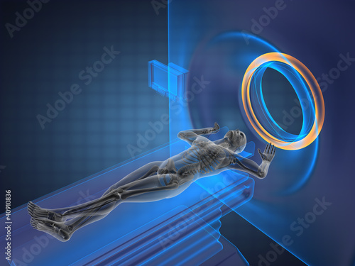Illustration: MRI examination MRI examination