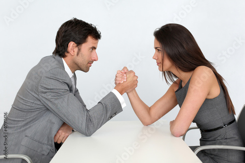 Photo: Business people and professional parity Business people and professional parity