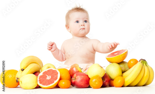 Photo: babe with vegetables babe with vegetables