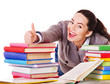 Woman holding book. Woman holding book.