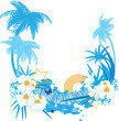Background with tropical plants Background with tropical plants