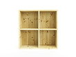 isolated empty pine box