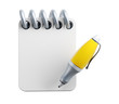 notebook and pen