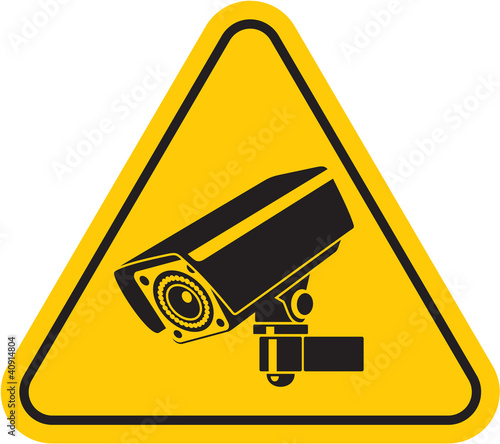 Vector: Video surveillance sign. CCTV Camera. Black vector isolated Video surveillance sign. CCTV Camera. Black vector isolated