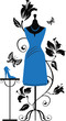 Mannequin for tailors with dress ang shoes