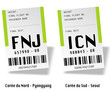 Airport tag bags - Corée (Nord et sud)