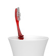 Red toothbrush
