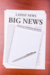 The newspaper BIG NEWS