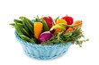 basket with mixed vegetables