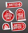 Limited offer sale stickers set