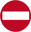 prohibition sign prohibition sign