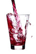 Red water splash