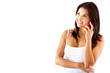 Woman talking on the phone