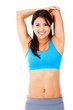 Fitness woman stretching