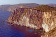 Klifowe wybrzeże wieczorem na greckiej wyspie Zakynthos 2