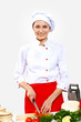 Portrait of a young cook in uniform