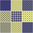 nine different seamless backgrounds