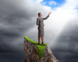 Businesswoman and weather