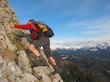 Kletterer im Alpinstil